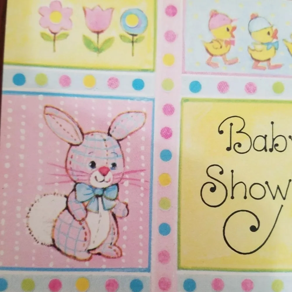 Vintage Baby Shower Invitations Bunny Bear Chicks Spring Boy Girl 8 New +4 Cute